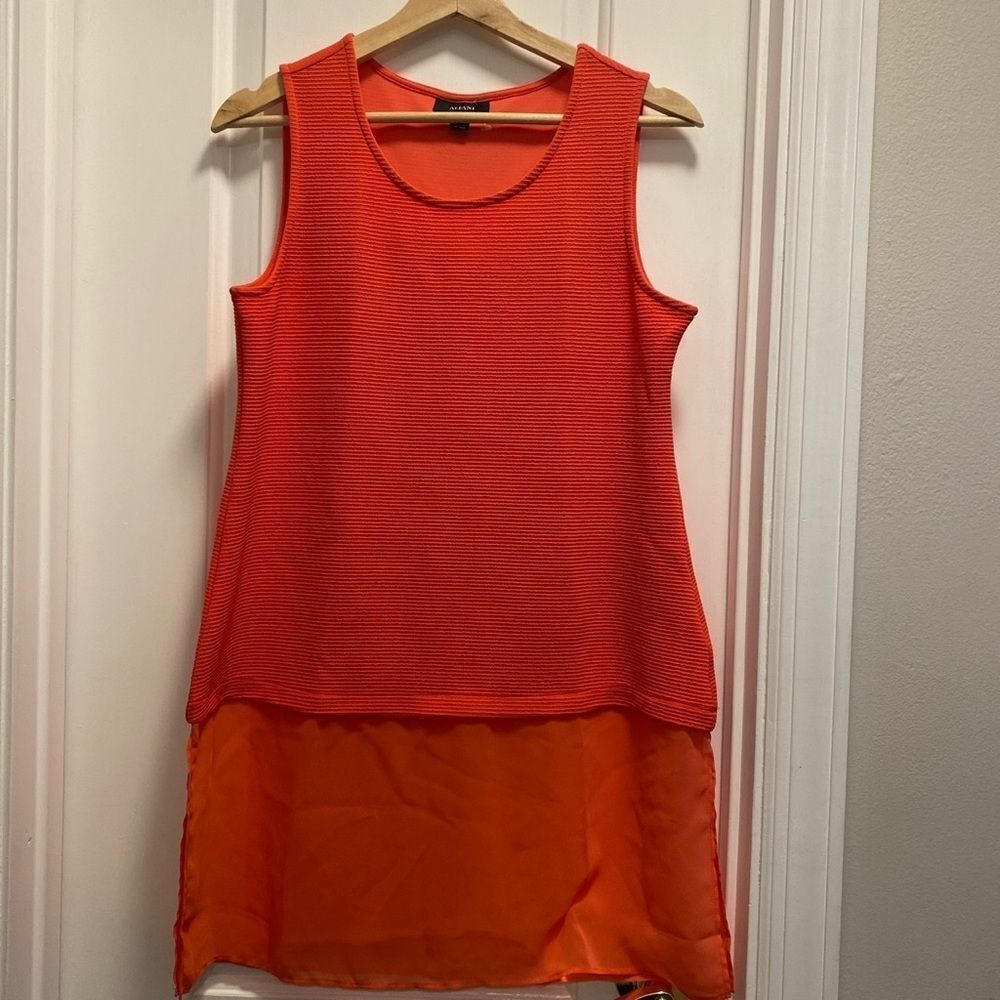 Nwot Alfani coral sleeveless top, size MP